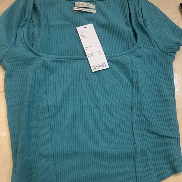 Ribbed Turquoise Top - Picture 4 of 7